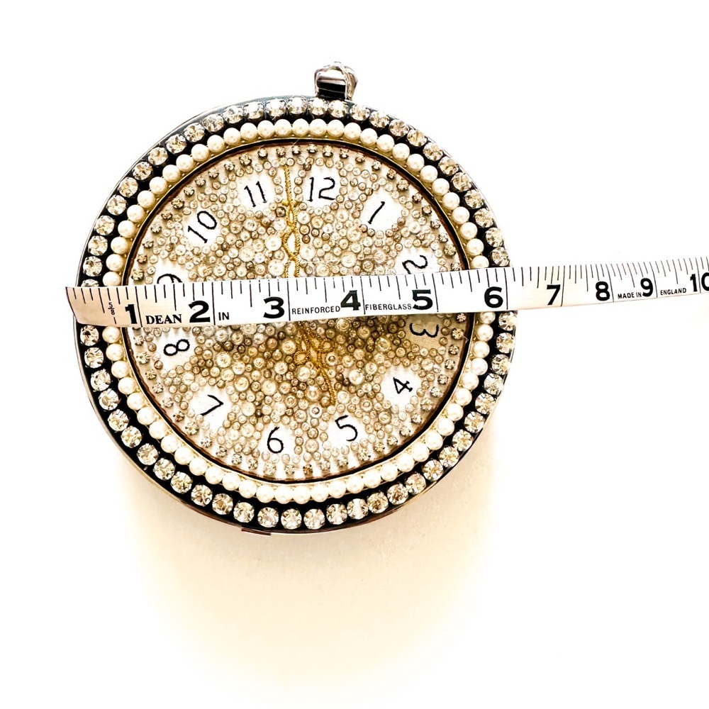Alexander McQueen Embellished Clock Clutch w/ Chain Immaculate & with Box - Picture 6 of 15